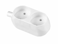 Abex Double Portable Socket 2x2p White