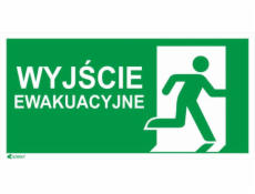 Výstup evakuace desek Anro + značka E002 150 x 300 mm (IE5/A/FS/pouze)