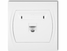 Karlik Computer Socket Single Logo 1xrj45 White (LGK-1)