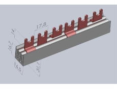 Eti-Polam Connecting Rail IZ12/3F/12 3P 80A 12MM2 A FIROK 002921020