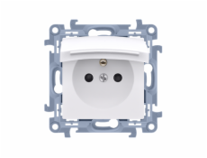 KONTAKTUJÍCÍ SIMON Single Plug-In Socket pro verzi IP44 White Flap 16A (CGZ1BU.01/11)