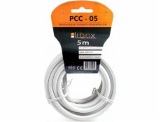 Libox Anténní kabel 5m bílý (PCC05)