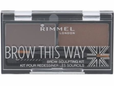 Rimmel Brow This Way SCUPLTING KIT SHADE 002 Středně hnědá 2.4G