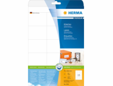 Herma Premium Labels 5055, A4, White, 70 x 50,8 mm, matný papír, 375 ks (5055)