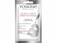 Maska Yoskine Maska Geisha Mask Sakura Silver Nouringing and Fiarping Mask 20 ml