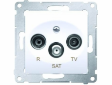 KONTAKTUJÍCÍ - SIMON ANTENNA SOCKET SIMON54 RTV/SAT 1DB Final White - Dask.01/11