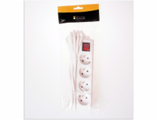 Libox Power Strip 4 Sockets 1,5 m White (LB0083-1.5)