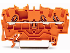 WAGO 3-WIRE Rail Connector 2,5mm2 Orange (2002-1302)