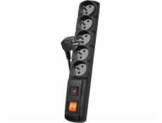 ACAR F5 Power Strip 5 hnízda 1 m černá (W2051)