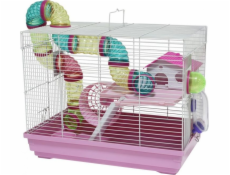 Panama Pet Panama Pet Cage pro hlodavce 47x30x37 cm bílá/růžová