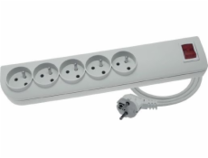 Power Strip Elgothech PSF3 Anti-Redevix 5 Sockets 1,5 m White (PSF3-501)