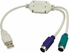 Adaptér USB LogiLink adaptér 2x PS/2 na USB (AU0004A)