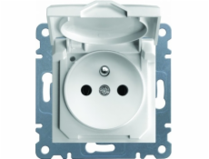 Hager Polo Socket Lumina2 2P+E 230V 16A IP44 WHITE (WL1120)