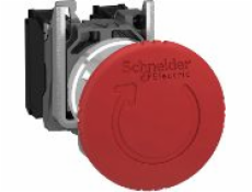 Tlačítko Schneider Electric Bezpečnostní tlačítko 22mm 1Z 1R IP66 rotací (XB4BS8444)