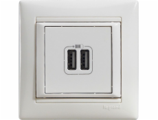 Legrand Valena Power Socket 2XUSB 5V 1500MA WHITE (770470)