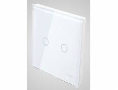 TouchMe Touchme Large Glass Panel, Double, White Connector (TM702W)