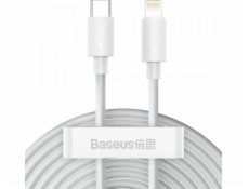 USB Baseus Baseus Cable 2x USB kabel Typ C - Lightning Fast Power Dodávka 20 v 1,5 m bílá (Tzcatli -02) Universal