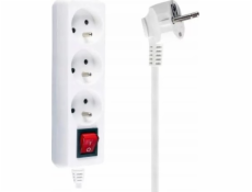 Libox Power Strip 3 zásuvky 5 m bílé (LB0081-5)