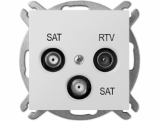 Elektro-Plast Antenowe Sentia RTV/SAT/SAT Effect White (1460-10)