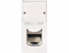 Počítačová zásuvka Legrand Mosaic Single RJ45 Kategorie 6 STP White (076563)