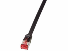 LogiLink Patchcord Flat U/FTP CAT6, 20M, černá (CF2113S)