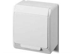 Elektro-Plast Hermes Single Socket Z/U 2p+se Schuko IP44 Białe (0324-02)