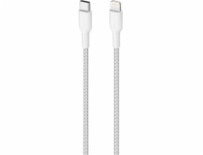 USB puro kabel Puro TABITA Ultra silná těžká těžká USB-C/Lightning MFI 1,2 m (bílá)