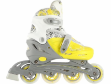 Nils Extreme NH18331 Rollers 4in1 Lime Velikost S (31-34) brusle s rozměry Nils Extreme Hockey Skid