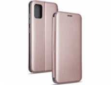 Knižte magnetický Samsung A21S A217 Pink-Gold/Rose Gold pouzdro