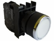 Tlačítko EMAS White Control 22mm 4A 250V AC (T0-B100DB)