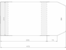 RAPEL nastavitelný kryt 244x410 mm (50 ks)