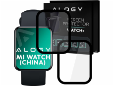 ALOGY FULL GEUE 2x Flexibilní 3D sklo pro Xiaomi Mi Watch (China Version) Black Universal