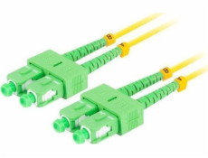 Lanberg Patchcord SM SC/APC-SC/APC Duplex 3,0 mm LSZH G657A1 10m Žlutý Lanberg