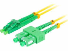 Lanberg Patchcord SM SC/APC-LC/APC Duplex 3,0 mm LSZH G657A1 2M Žlutý Lanberg