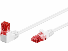 Goobay Goobay Patchcord U/UTP Cat. 6 přímý / úhlová 90 bílá 0,25 m