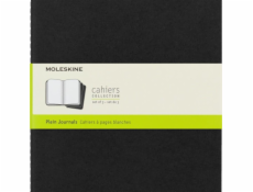 Moleskine sada 3 notebooků Moleskine Cahier Journals XL (19x25cm) Smooth, 120 stránek, černá