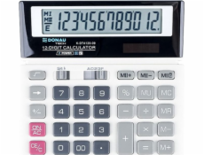 Kalkulačka Donau Calculator Donau Tech Office Calculator, 12místná. displej, rozměry 156x152x28 mm, bílá