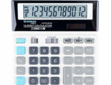 Kalkulačka Donau Calculator Donau Tech Office Calculator, 12místná. displej, rozměry 156x152x28 mm, bílá