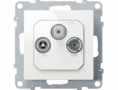 SNO TV-R-SAT Anténa Socket FM+DAB 1,5 dB White 721167