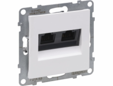 SNO Double Computer Socket RJ45 KAT 6 UTP WHITE 721153