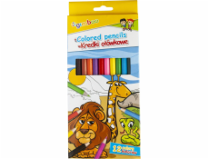Gimboo tužky tužky šestihranné směs barev 12 ks