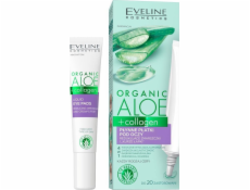 EveLine_organic aloe+kolagenové tekuté oční vločky snižující vrásky a kuřecí tlapy 20 ml