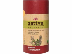 Sattva_natural bylinné barvivo pro vlasy Přírodní bylinné barvivo vlasy červené víno 150G