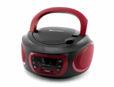 Přehrávač Roadstar, CDR-365U/RD, přenosný, CD/MP3, rádio PLL, USB, AUX IN, CD, displej, výstup na sluchátka, 2x2 W