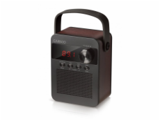 CARNEO F90 FM rádio, BT reproduktor, black/wood