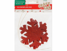 Řemeslo se zábavnou dekorací Snowflake Red