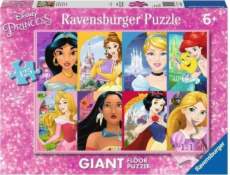 Puzzle 125el podlahová princezny. Disney Princess 097890 Ravensburger