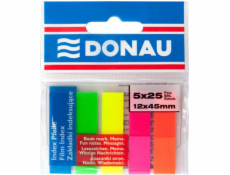 Donau BookMids 45x12/25 5-Col. Neon Transparent 7577001PL-99