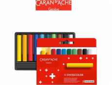 Caran d`arche voskové pastelky Caran d ache SwissColor, lepenková krabička, 10 ks.