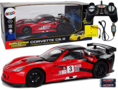 Import Leantoys Sports Auto Racing R/C 1:18 Corvette C6.R červená 2,4 g světla